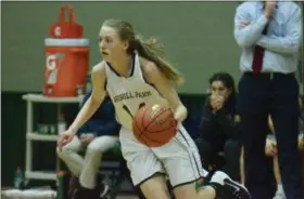  ?? BY JOE BOYLE JBOYLE@DIGITALFIR­STMEDIA.COM @BOYLERALER­TTROY ON TWITTER ?? Averill Park’s Julia Gelder on February 27at Hudson Valley Community College in the Section II semifinal match with Holy Names