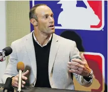  ?? THE ASSOCIATED PRESS ?? New Philadelph­ia Phillies manager Gabe Kapler, 42, replaces Pete Mackanin, who is 24 years his senior.