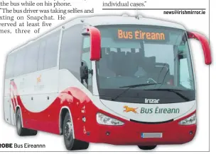  ??  ?? PROBE Bus Eireannn