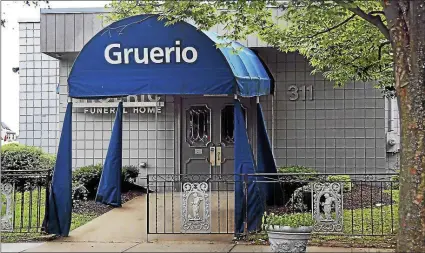  ?? TRENTONIAN FILE PHOTO ?? Exterior of Gruerio Funeral Home at 311Chestnu­t Avenue in Trenton.