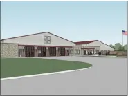  ?? IMAGE FROM SCREENSHOT ?? An architect’s rendering of the planned new fire and emergency services center at the Upper Providence Township campus on Black Rock Road.