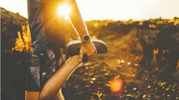  ?? GETTY IMAGES ?? To make exercise more fun, leave the treadmill at home and head outdoors. It's amazing what a quick visit with nature can do for your mental health.