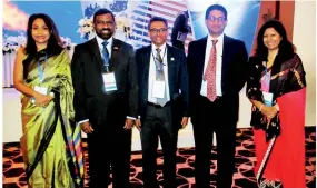  ??  ?? Pathfinder Foundation Center for Indo-lanka relations Director Admiral Dr. Jayanath Colombage (second from left) along with other participan­ts