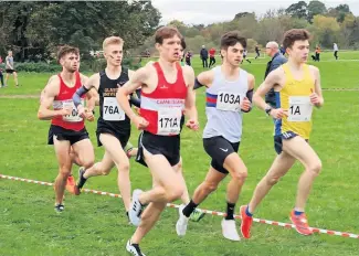  ?? ?? Front runner Hamish Hickey leads the field for Central’s A team