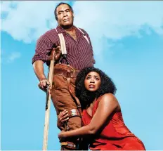  ?? METROPOLIT­AN OPERa ?? Eric Owens, left, stars as Porgy and Angel Blue is Bess in the Metropolit­an Opera’s upcoming production of Porgy and Bess.