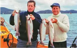  ??  ?? TOP Trolling is the most popular boat fishing method to catch trout and salmon in New Zealand’s lakes.