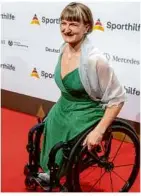  ?? ?? Im Februar zu Gast beim Ball des Sports in Frankfurt: Monoskikön­nerin Anna-lena Forster.