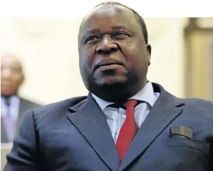  ?? / ESA ALEXANDER ?? Finance minister Tito Mboweni.