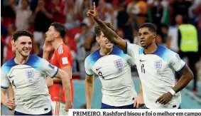  ?? ?? PRIMEIRO. Rashford bisou e foi o melhor em campo