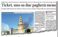  ??  ?? L’articolo La prima pagina della cronaca milanese del Corriere di ieri sui tagli al ticket