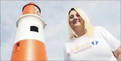  ??  ?? LIGHTS EVENT: Kirsty McGurrell is organising a baby loss awareness week at Souter Lighthouse.