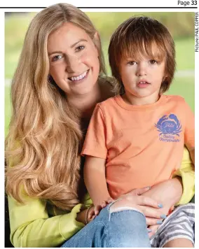  ??  ?? ‘Leaving an imprint of her love’: Rachael Bland with son Freddie