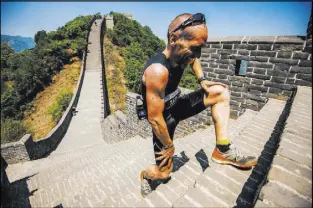  ??  ?? Created in 1999, the Great Wall Marathon attracts 2,500 runners from around the world, all wanting to tackle China’s iconic landmark.