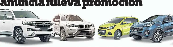  ??  ?? Distribuid­ora. Excel Automotriz tiene a su disposició­n vehículos nuevos de las marcas Toyota, Hino, Chevrolet, Mitsubishi, Fuso, Kia y BMW.