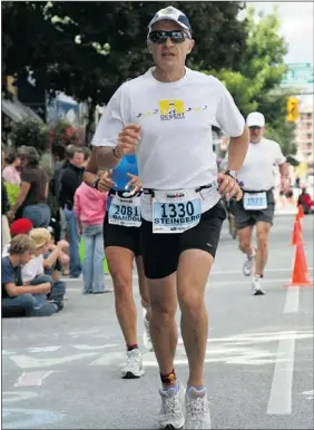  ??  ?? Kevin Steinberg is running 12 Marathons in 12 months.