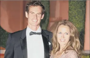  ??  ?? PROUD PARENTS: Sir Andy Murray and his wife, Kim, who has given birth to a second baby girl.