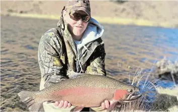 ?? Picture: SUPPLIED ?? FISH TALE: Queenstown Fly Fishing Club committee member Darren Boucher