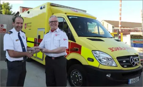  ??  ?? The National Ambulance Service gifted an ambulance to the Order of Malta.