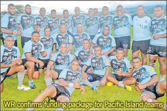  ?? Picture: BALJEET SINGH/ FILE ?? Members of the Fijian Drua team.