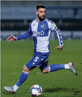  ?? Picture: Robbie Stephenson/JMP ?? Max Ehmer in action for Bristol Rovers against Burton Albion in March