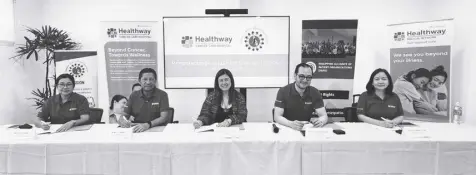  ?? ?? IN the photo are, from left, Ruby Chiong, AC Health and HCCH Chief Finance O cer; Jimmy Ysmael, HCCH and Healthway Philippine­s Inc. President and CEO; Karen Alparce-villanueva, PAPO President; Paolo Borromeo, AC Health President and CEO, and Nona Ong, HCCH Chief Operating O cer