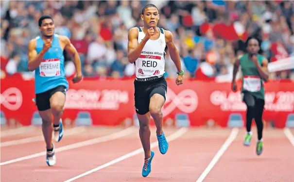 ??  ?? Commonweal­th of experience: Leon Reid got through the 200m heats at Glasgow 2014 but injury impeded further progress