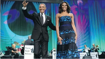  ?? CAROLYN KASTER/THE ASSOCIATED PRESS ?? President Barack Obama and First Lady Michelle Obama host Jazz at the White House on April 30.