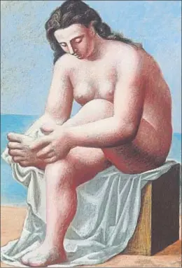  ?? JENS ZIEHE / MUSEO BERGGRUEN ?? Mujer sentada secándose el pie, un Picasso del Museo Berggruen