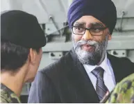  ?? ANTHONY DIXON / POSTMEDIA NEWS FILES ?? Defence Minister Harjit Sajjan testified that he didn't allow a former military ombudsman to provide him with details of the allegation­s because “any investigat­ion
should be free of political interferen­ce.”