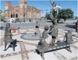  ?? HAL YEAGER/AP ?? A newly unveiled statue of the four slain girls in Birmingham, Ala.|