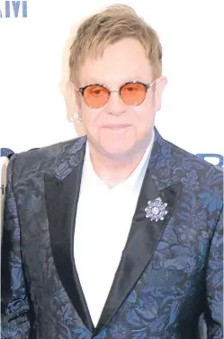  ?? Picture: PA. ?? Elton will be returning to his schedule of live performanc­es in Twickenham, London, on June 3.