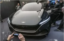  ?? Arkivbild: Malin Hoelstad ?? Elbilen Aston Martin Lagonda e-suv visades upp på fjolårets bilsalong i Genève – nu behöver bilmärket kapital snabbt.