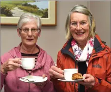  ?? Photo by Michelle Cooper Galvin ?? Eileen O’Brien and Margaret Roche at the Coffee Morning in aid of Friends of Chernobyl Children in the Killarney Golf Club on Thursday.