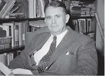  ?? THE ASSOCIATED PRESS ?? Ralph McGill won the Pulitzer Prize in 1958 for his civil rights advocacy and a Presidenti­al Medal of Freedom from Lyndon B. Johnson in 1964.