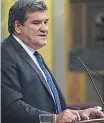  ?? EP ?? José Luis Escrivá interviene en un pleno en el Congreso.