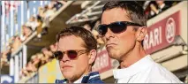  ?? MERRICK MORTON/20TH CENTURY FOX/TNS ?? Matt Damon (left) and Christian Bale star in “Ford v Ferrari.”