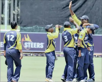  ?? VARSITY CRICKET ?? GIVE US A HIGH FIVE: UWC’s success on the field is due to a multifacet­ed and collective effort off it.