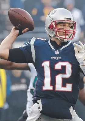  ?? Picture: AP PHOTO ?? Eagles quarterbac­k Nick Foles and Patriots rival Tom Brady hold in their hands the chances of their sides in the Super Bowl.