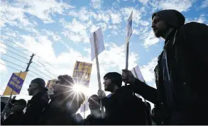  ?? DAVE ABEL / POSTMEDIA NEWS FILES ?? Supporters listen to Lindsay Shepherd at rally in support of freedom of expression at Wilfrid Laurier University last November.