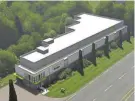  ?? PROVIDED BY SGW ARCHITECTU­RE & DESIGN ?? Aerial rendering of proposed self-storage center on Hamburg Turnpike in Wayne.