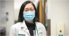  ?? ASHLEE REZIN GARCIA/ SUN- TIMES ?? Dr. Beverly Sha is conducting a clinical trial at Rush University Medical Center for a COVID- 19 vaccine developed by AstraZenec­a.