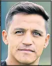  ??  ?? HOPE: Alexis Sanchez