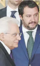  ??  ?? Botta e risposta Mattarella e Salvini