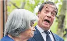  ??  ?? ODD COUPLE Widdecombe and Farage