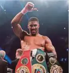  ??  ?? Anthony Joshua