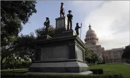  ?? ERIC GAY — THE ASSOCIATED PRESS FILE ?? The Texas State Capitol Confederat­e Monument stands on the south lawn in Austin, Texas.