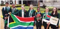  ??  ?? THE A-TEAM: The maths team that represente­d South Africa at Pan African Maths Olympiad in Nairobi last week came first out of nine countries. Danielle Kleyn (middle) from Somerset West was crowned Queen of Mathematic­s for the Pamo-G (girls section).