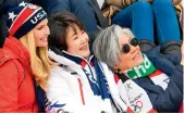  ?? AFP ?? Ivanka Trump, Kim Jung-sook, wife of Korean President Moon Jae-in, (center) and Korean foreign minister Kang Kyung-wha (right) take a selfie while watching the final of the mens snowboard big air event. —