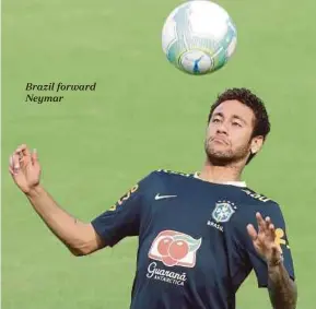  ??  ?? Brazil forward Neymar