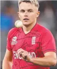  ?? ?? England’s Sam Curran.